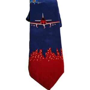 Vicki Davis New York Happy Landing Tie 100% Silk